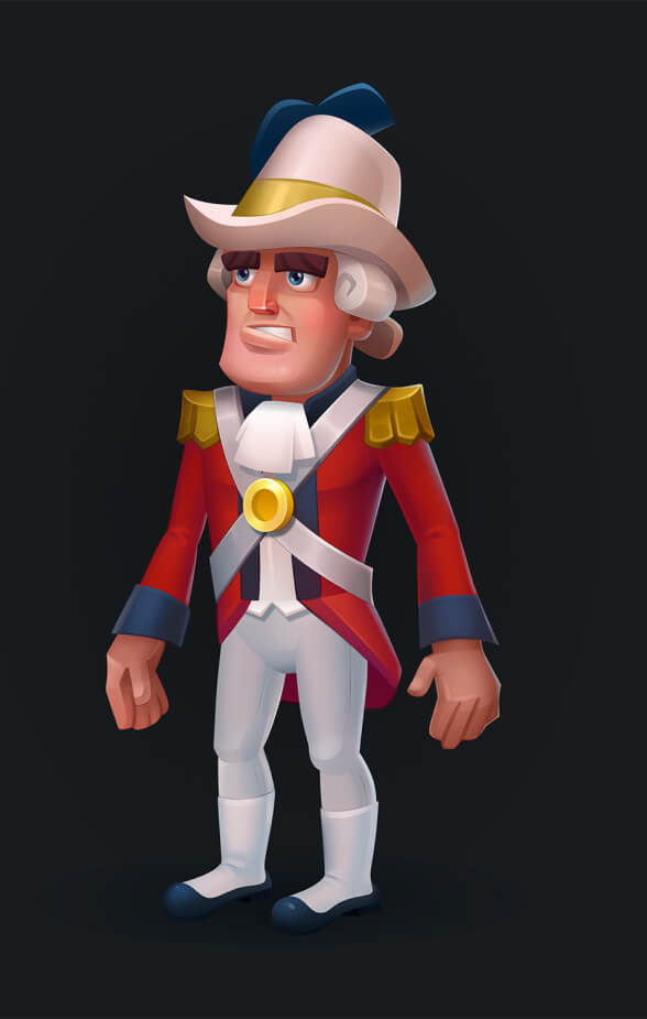 2D Sangrama Game Character Design