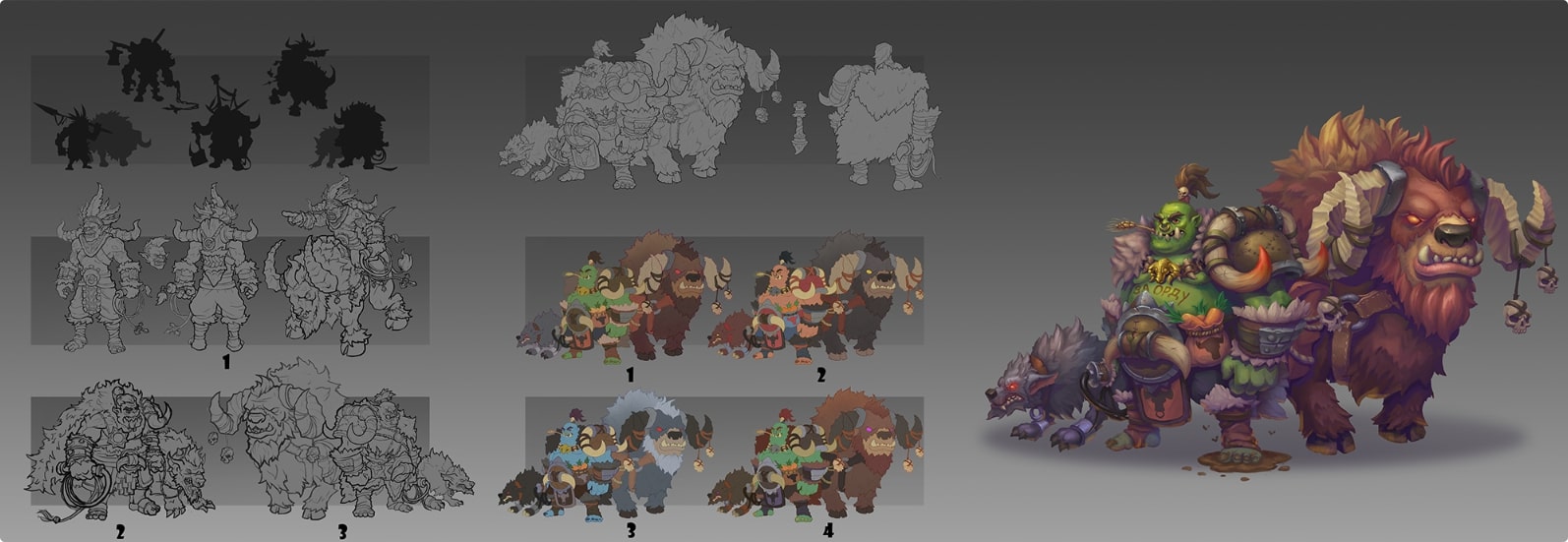 Orks Village characters concept art design