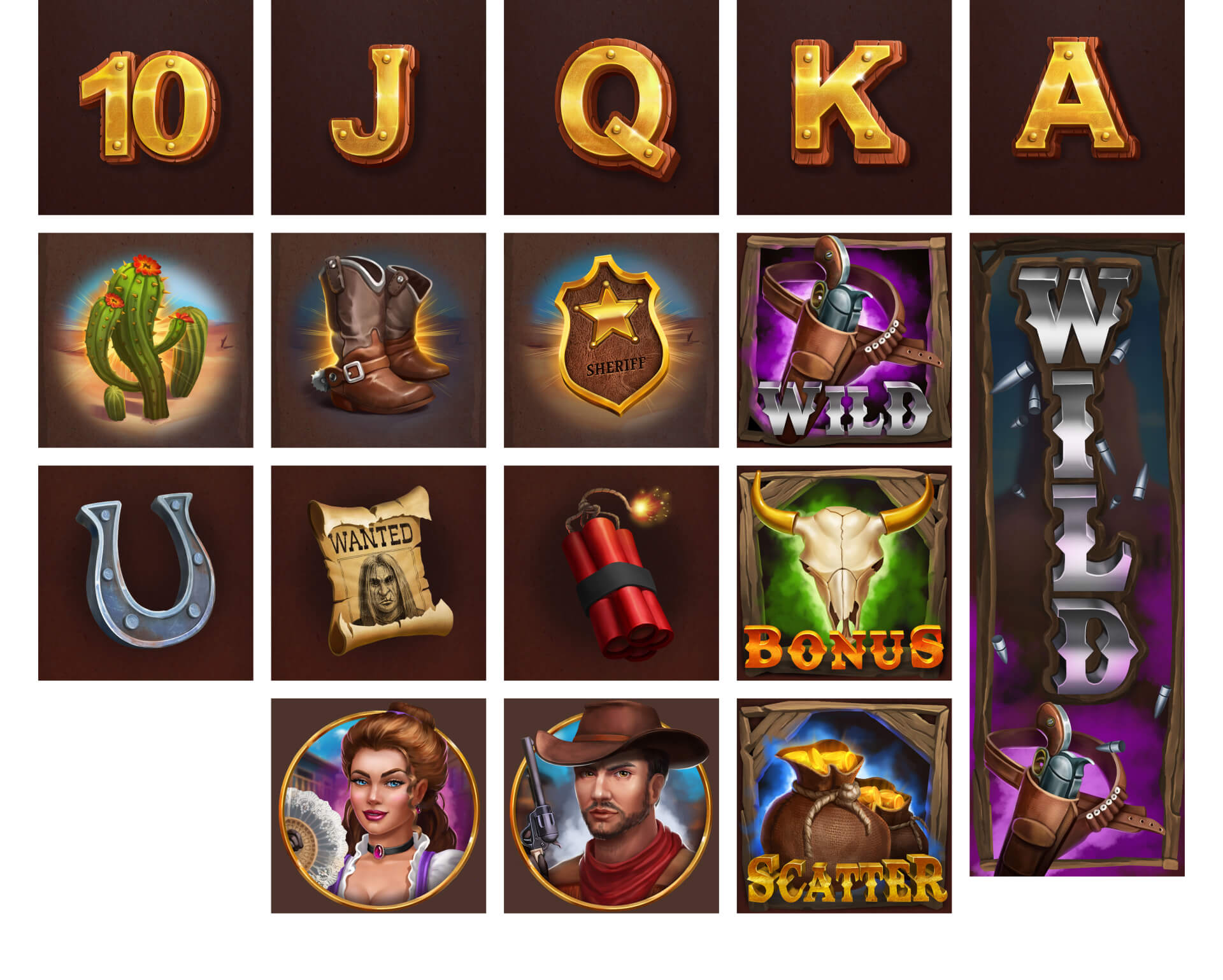 Wild West theme design and animation