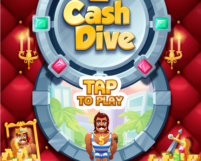 Casual art design for the mobile arcade Cash Dive