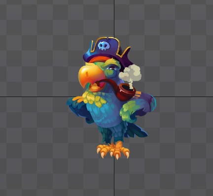 2D Animation of Parrot Game Character