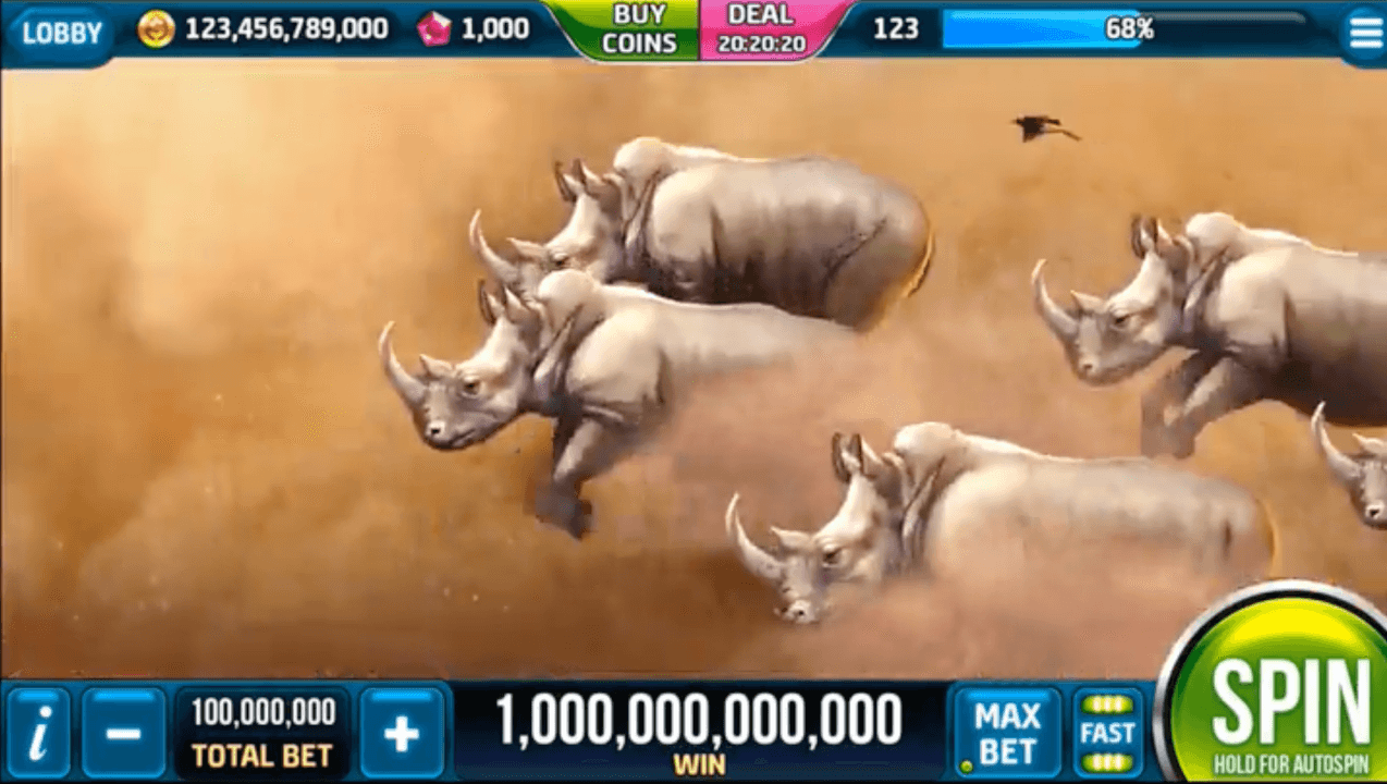 2D Animation of Rhinos Game Character