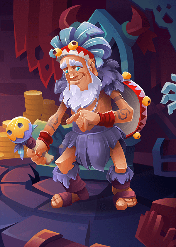 2D Character Design for Chess Game for Kids