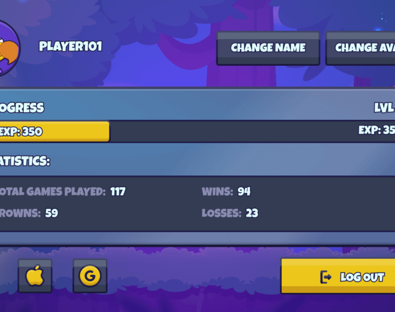 Lucky Runners Game User Interface Design
