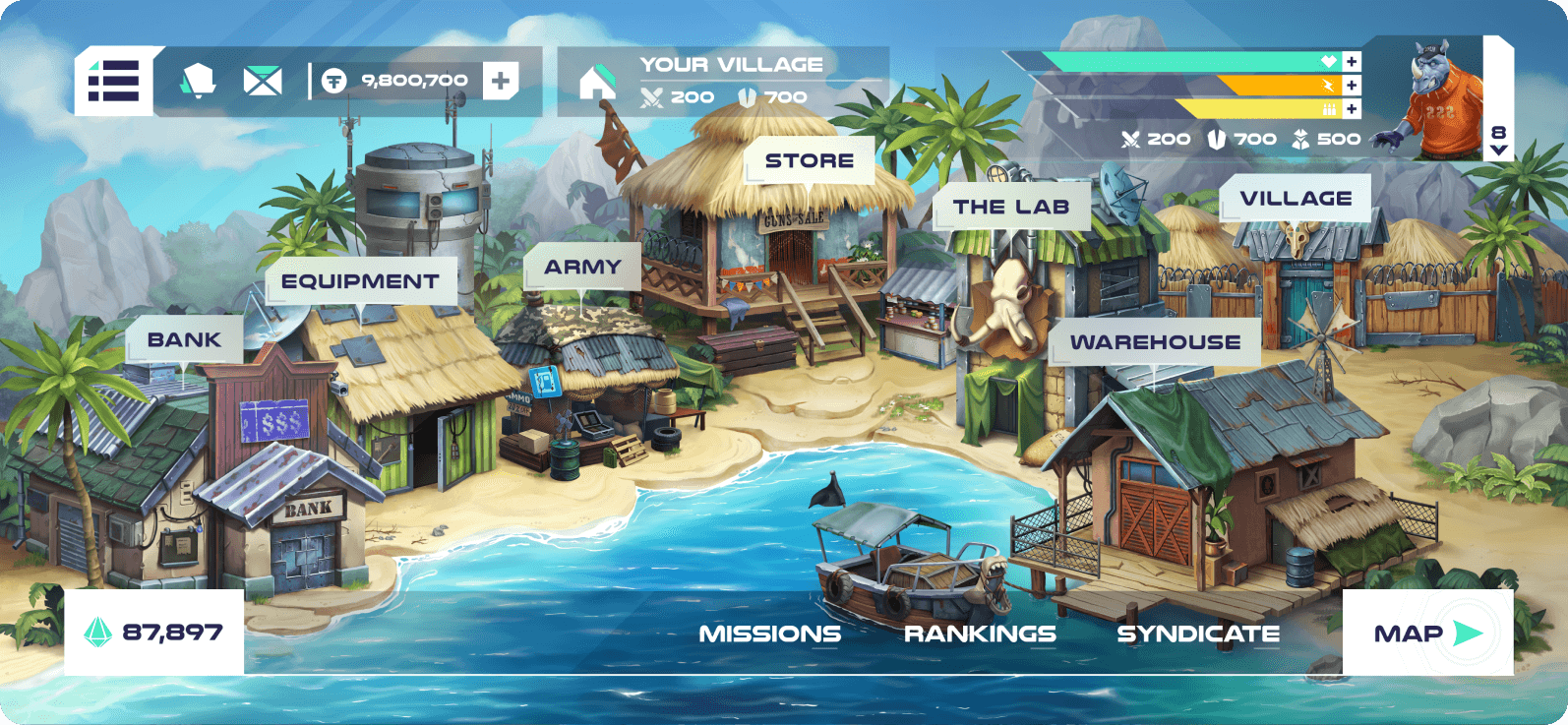 NFT assets design for NFT Islands Game