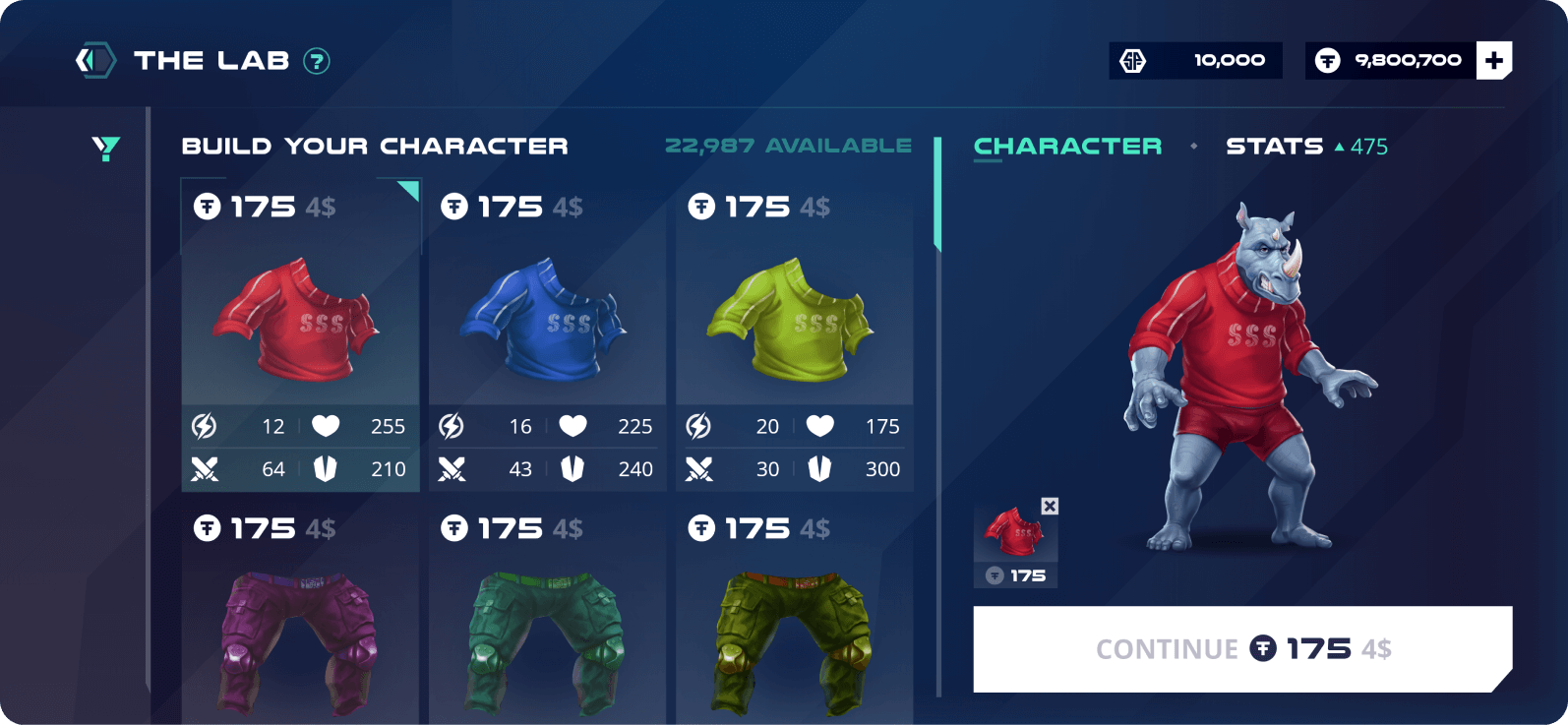 Characters and Equipment design for the game NFT Islands