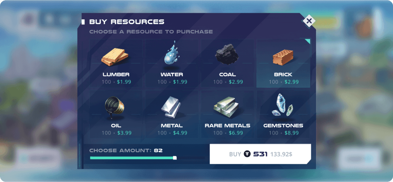 NFT Islands Game UI Design