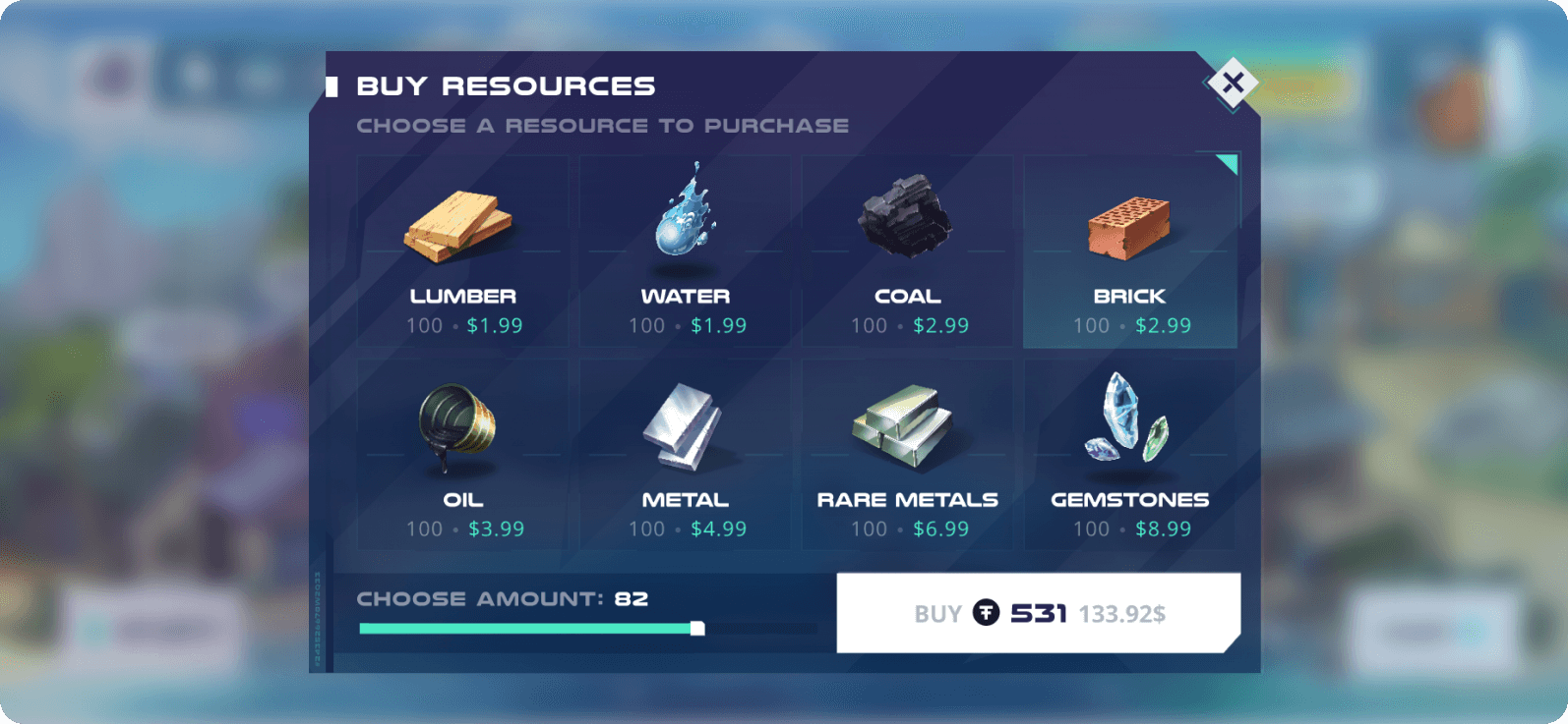NFT Assets design for the blockchain mobile-based game NFT Islands