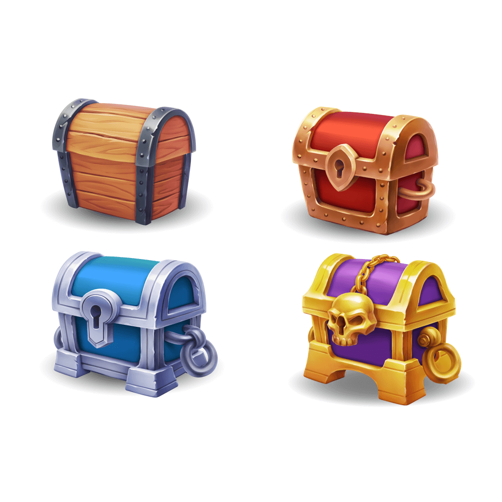 2D Chests Artwork design