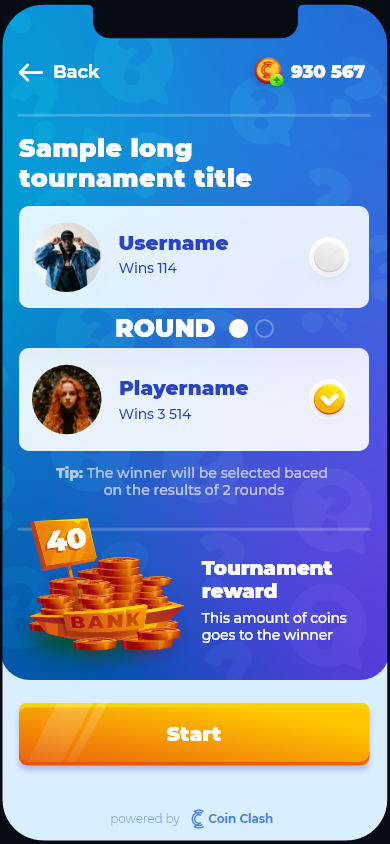 Quiz Whizz Game Mobile UI Design