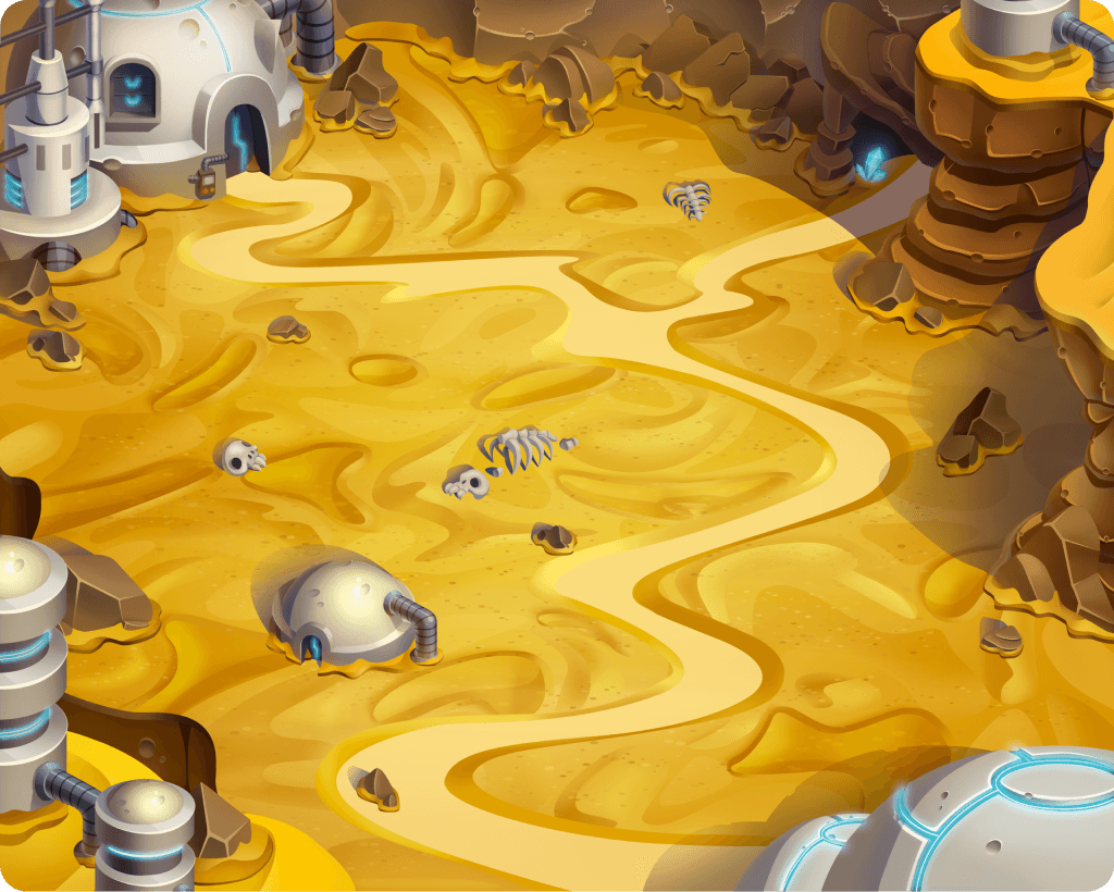 Space Pirates Environment Concept Art